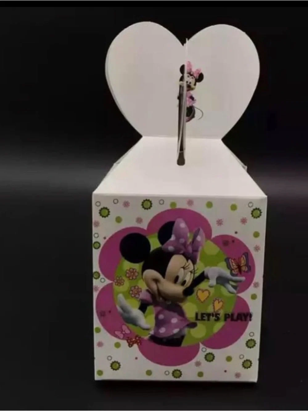 Minnie Mouse Pink Heart Party Favor Boxes 4 pack each package 6 piecesTotal 24